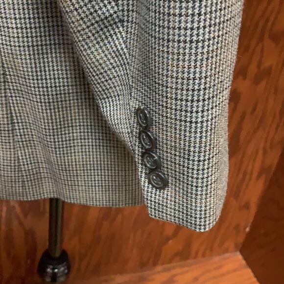 Chaps Striped SportCoat 46R - Picture 4 of 14